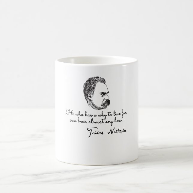 Friedrich nietzsche quotes coffee mug (Center)