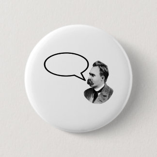 Friedrich Nietzsche Word Bubble Black jGibney Pinback Button