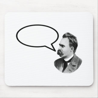 Friedrich Nietzsche Word Bubble BlackThe MUSEUM Za Mouse Pad