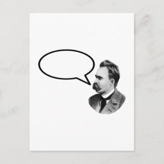 Friedrich Nietzsche Word Bubble BlackThe MUSEUM Za Postcard