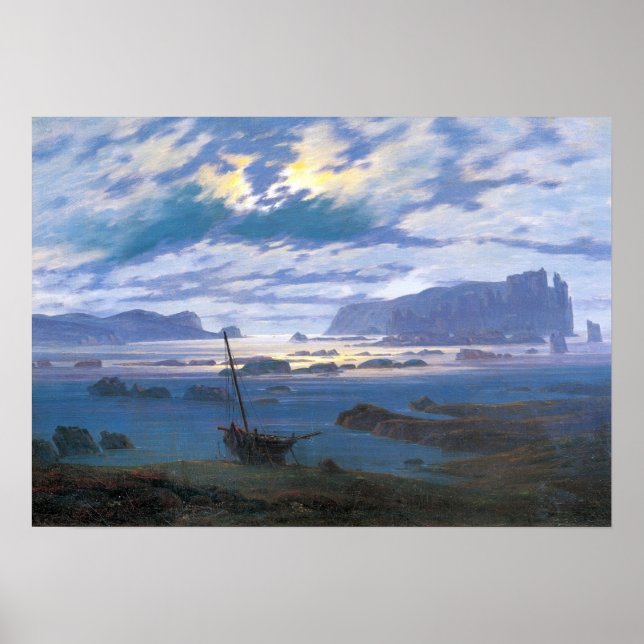 Friedrich - Northern Sea In The Moonlight Poster (Front)