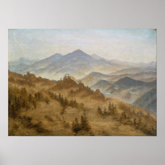 Friedrich - Rosenberg In Bohemian Mountains Poster (Front)