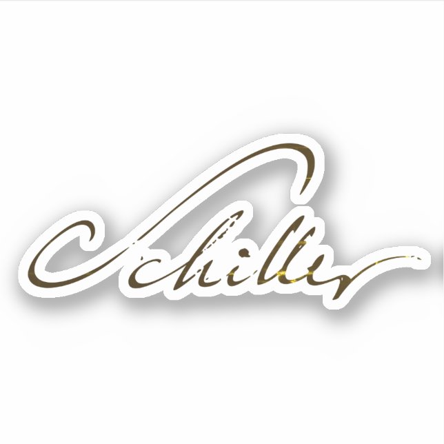 Friedrich Schiller Signature Sticker (Front)