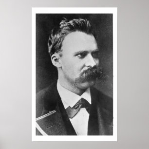 Friedrich Wilhelm Nietzsche (1844-1900) 1873 (b/w Poster