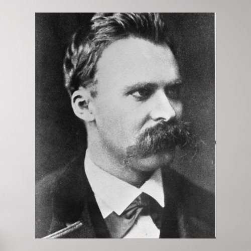 Friedrich Wilhelm Nietzsche 1844_1900 1873 bw Poster