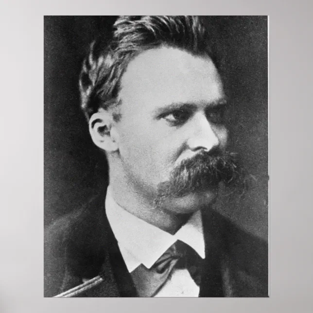 Friedrich Wilhelm Nietzsche (1844-1900) 1873 (b/w Poster | Zazzle