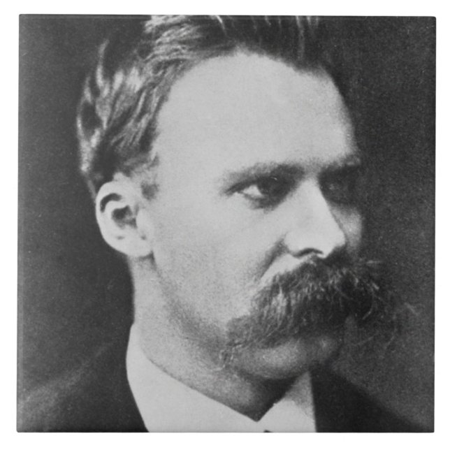 Friedrich Wilhelm Nietzsche (1844-1900) 1873 (b/w Tile (Front)