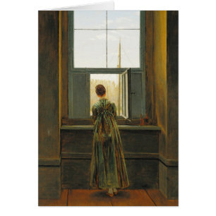 Friedrich Woman at a window CC0507 Cards
