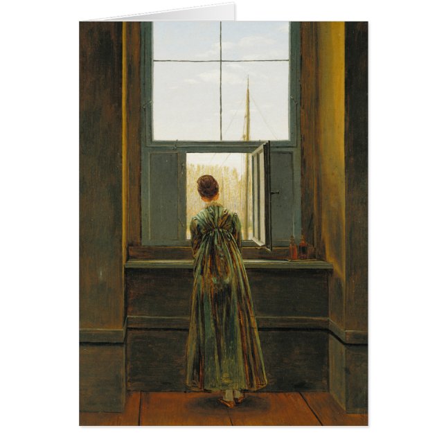Friedrich Woman at a window CC0507 Cards (Front)
