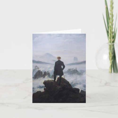 Friedrichs Wanderer above the sea of fog Card