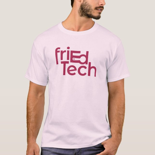 friEdTech Official Logo in Raspberry T-Shirt (Front)