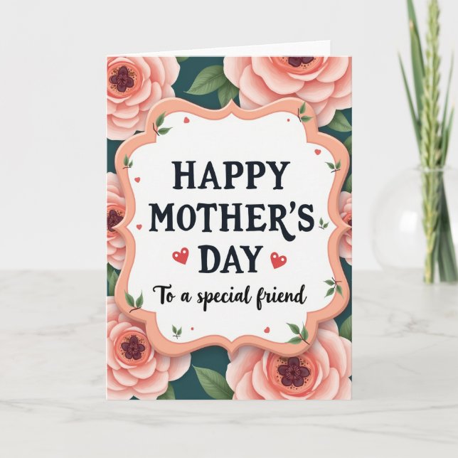 Friend Affection Mothers Day Card (Front)