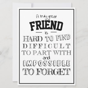 Friend Appreciation Thank you Gift script white Card