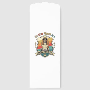 Friend Basset Retriever Dog Sunglasses Retro Shiel Bookmarks