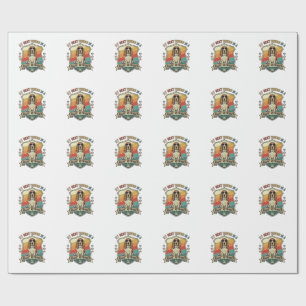 Friend Basset Retriever Dog Sunglasses Retro Shiel Wrapping Paper