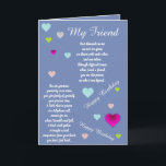 FRIEND BIRTHDAY CARD<br><div class="desc">for letting your friend know how much you think of them and how they are in your thoughts on their birthday</div>