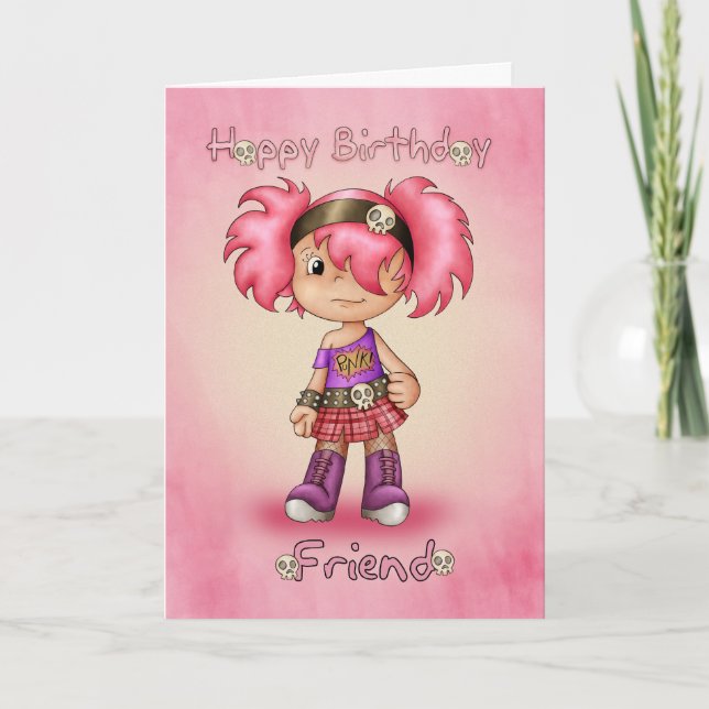 Friend - Birthday Card - Little Rock Chick (Front)