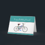 Friend Birthday Motivational Bike Bicycle Cycling Card<br><div class="desc">Motivational Bike words card for your  friend who loves ,  Bicycle,  Cycling,  Sport,  Hobby</div>