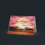 Friend birthday, Sunset over the mountains Card<br><div class="desc">A beautiful sunset over the mountains. Customize this card in any way you choose.</div>