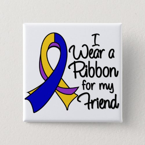 Friend _ Bladder Cancer Ribbon Pinback Button