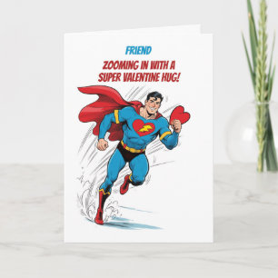 Friend Boy Valentine Superhero Hug Card