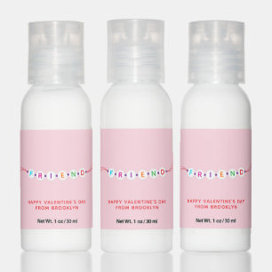 Friend cute friendship bracelet pink Valentine's Hand Lotion