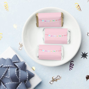 Friend cute friendship bracelet pink Valentine's Hershey's Miniatures