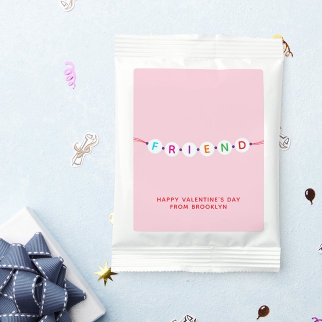 Friend cute friendship bracelet pink Valentine's Lemonade Drink Mix (Packets)