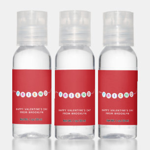 Friend cute friendship bracelet red Valentine's Hand Sanitizer