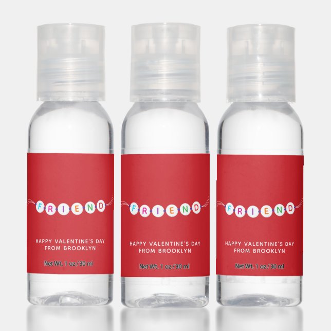Friend cute friendship bracelet red Valentine's Hand Sanitizer (Set)