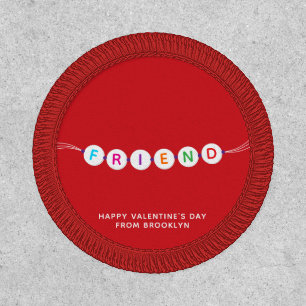 Friend cute friendship bracelet red Valentine's Patch