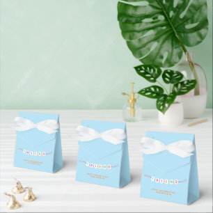 Friend cute friendship bracelet Valentines blue Favor Boxes