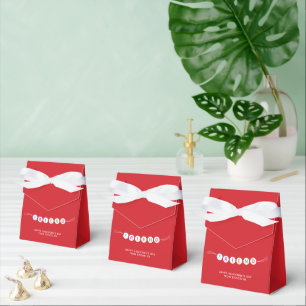 Friend cute friendship bracelet Valentine's red Favor Boxes