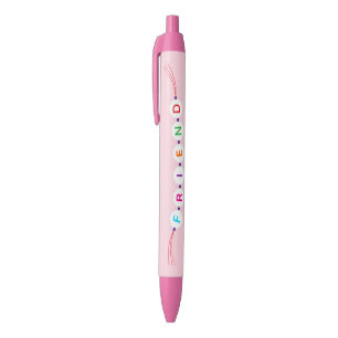 Friend fun friendship bracelet pink Valentine's Pen