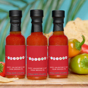 Friend fun friendship bracelet red Valentine's Day Hot Sauces