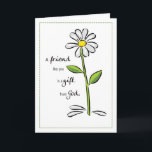 Friend Gift from God Birthday Card<br><div class="desc">This daisy on the front emphasizes that friends are a gift from God.</div>