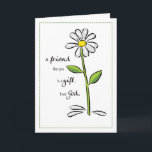 Friend Gift from God Birthday Card<br><div class="desc">This daisy on the front emphasizes that friends are a gift from God.</div>