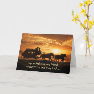 Friend Happy Birthday Cute and Funny Cowgirls  Card
