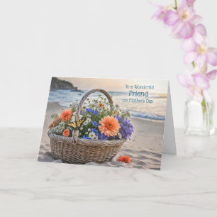 Friend Happy Mothers Day Beach Ocean Card