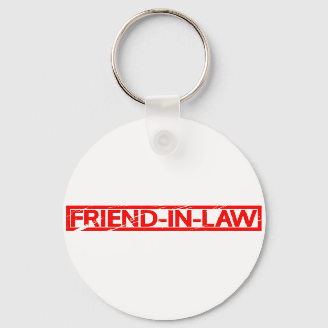 Friend-in-law Stamp Keychain (Front)