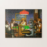 Dogs Playing Poker 1000 Piece Jigsaw Puzzle - C.M. Coolidge - Poker Card Dogs outlet