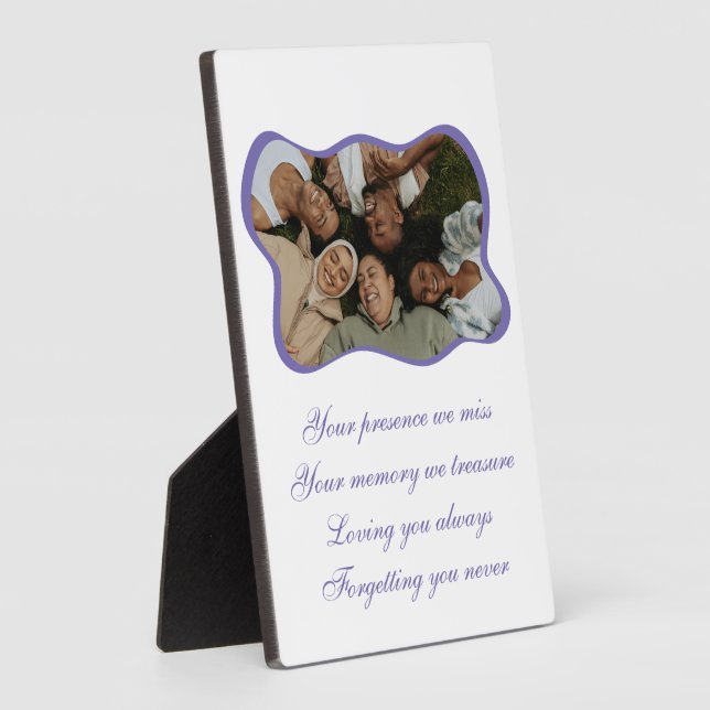 Friend in the woods Tabletop plaque 5x7 with Easel (Side)