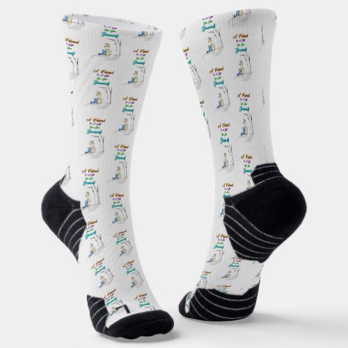 Friend Is A Gift You Give Yourself Dogs Friendship Socks