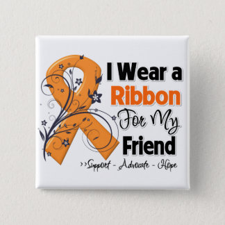 Friend - Leukemia Ribbon Button