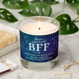 Friend Long Distance BFF Message – Custom 100% Soy Scented Candle