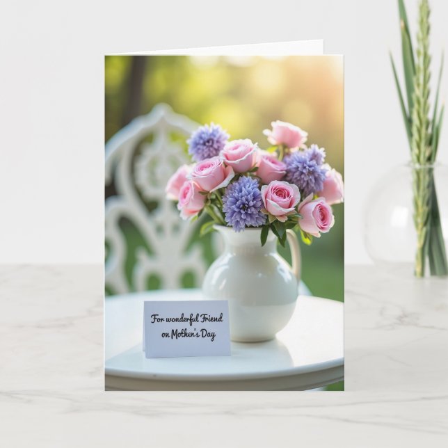 Friend Mothers Day Garden Card (Front)