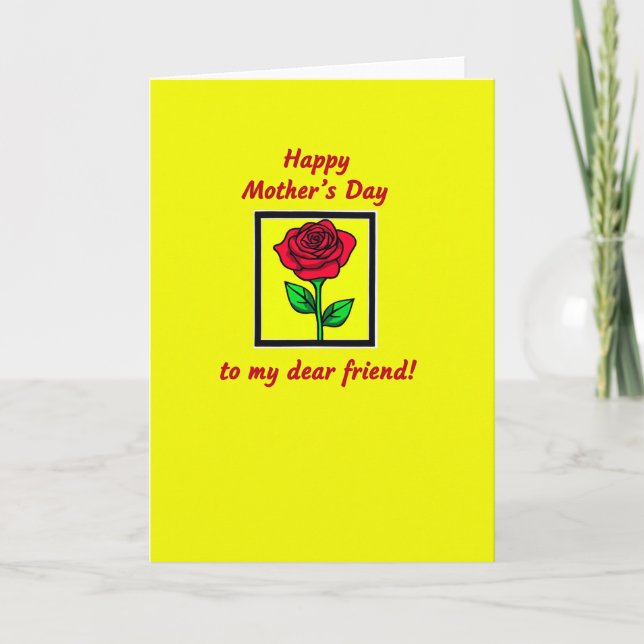 Friend Mothers Day Message Card (Front)
