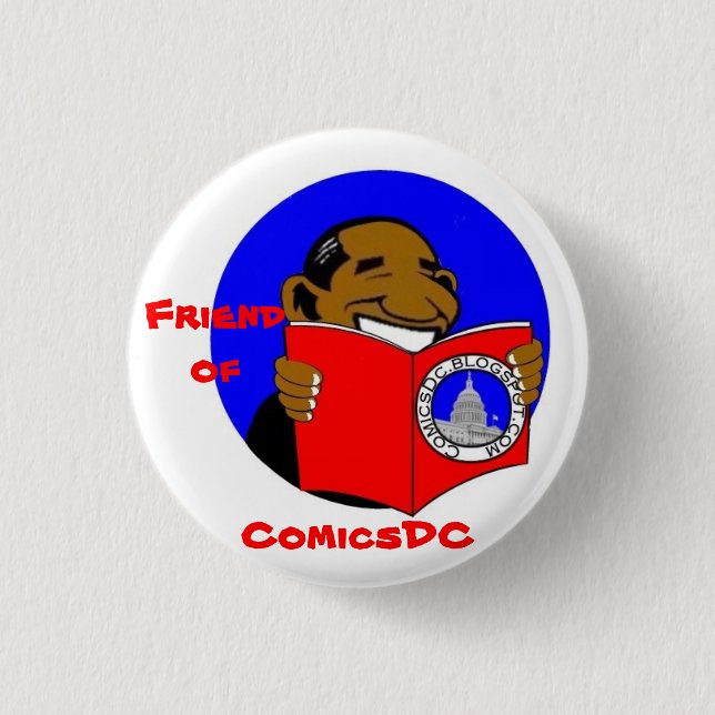 Friend of ComicsDC badge (design 2) Pinback Button (Front)