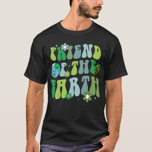 Friend of the Earth Groovy Earth Day T_Shirt