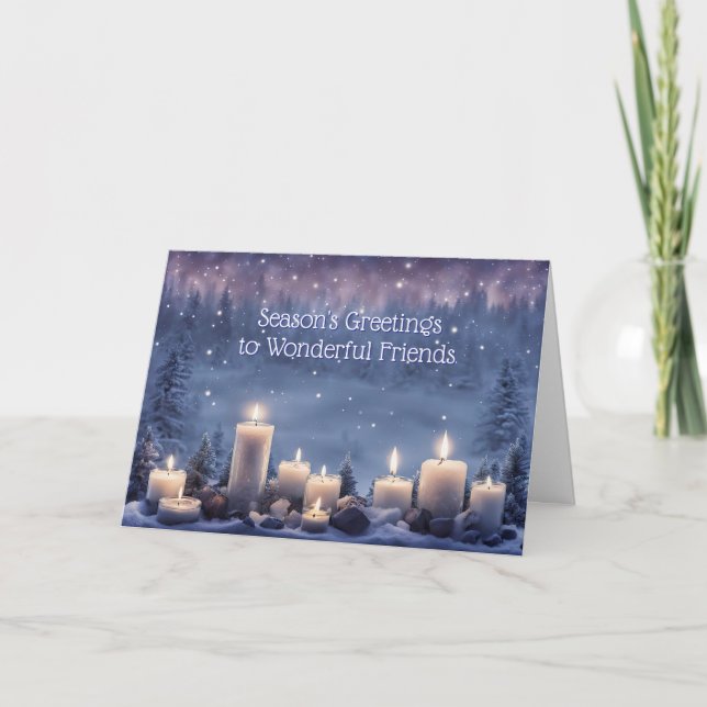 Friend or Friends Seasons Greeting Christmas  Card (Front)